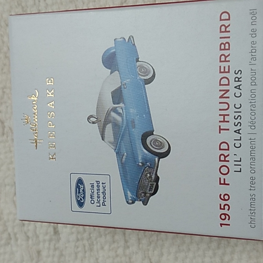Hallmark Keepsake Ornament from 2021 1956 Ford Thunderbird  Handcrafted